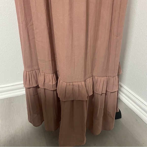 Forever21 Dusty Rose Maxi Zip back dress. Nice soft! 100% polyester. Women’s S - Picture 3 of 8